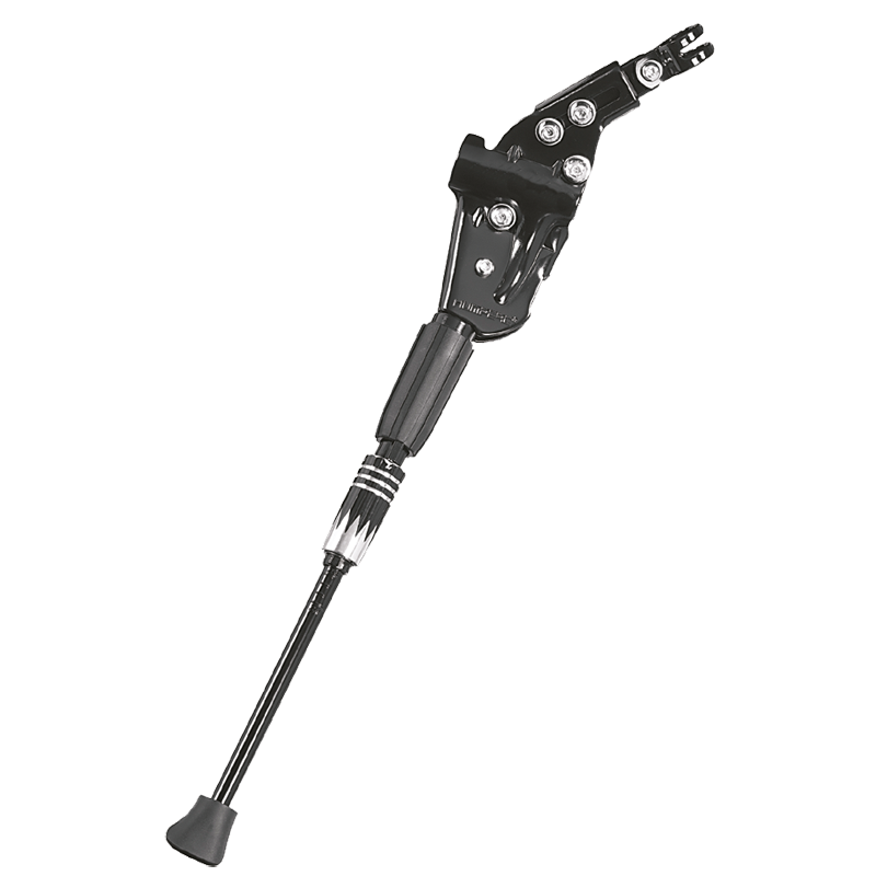 Ergotec Hinterbaustütze, universal 24"-28" höhenverstellbar inkl. Gummifuss AL6061 black