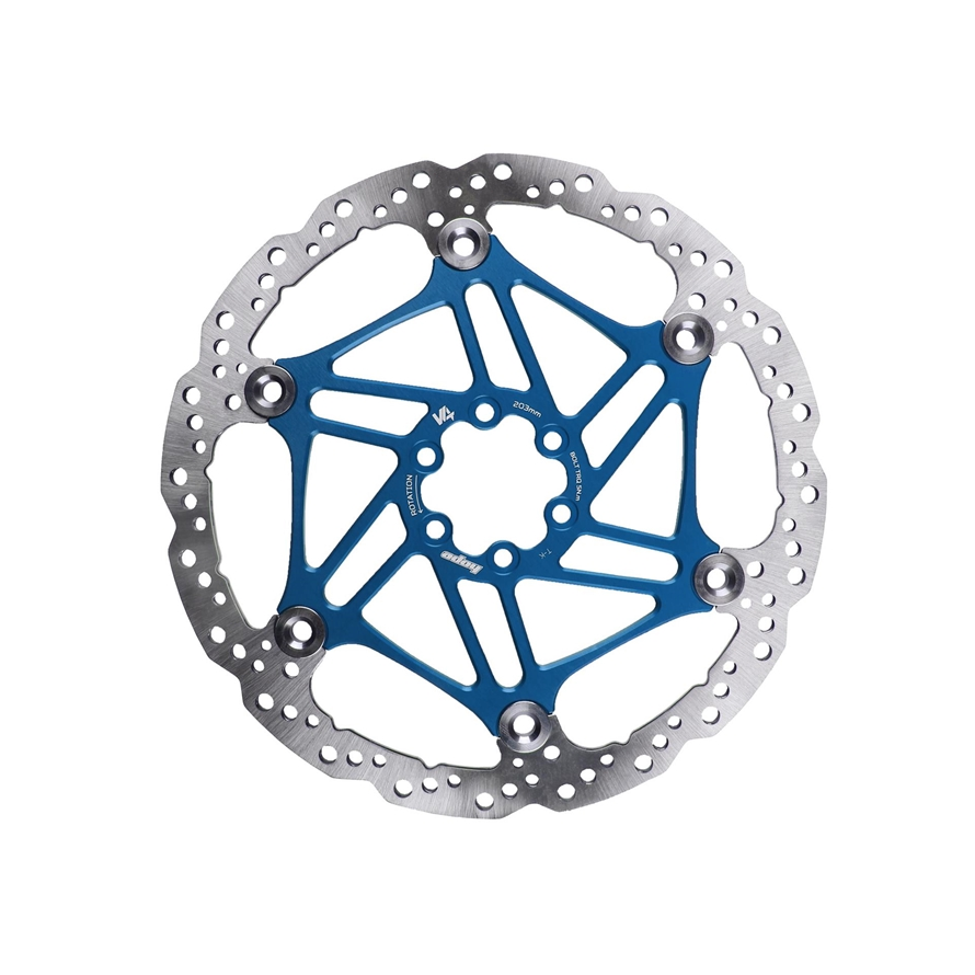 Hope HOPDISCVENTED3.3mmBl203IS 203 mm 6 BOLT V4 BRAKE BLUE