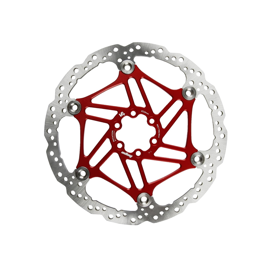 Hope HOPDISCVENTED3.3mmRe203IS 203 mm 6 BOLT V4 BRAKE RED