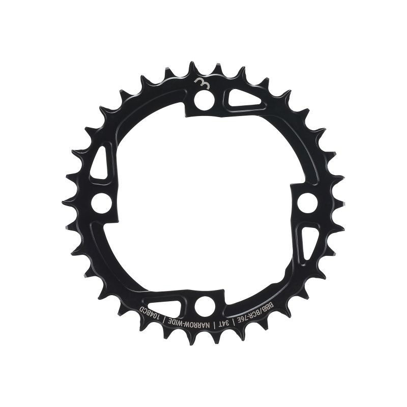 BBB Kettenblatt E-BikeGear Narrow/Wide 34Z Stahl, Lochkr.104mm, 9-12 Speed, 4-Arm
