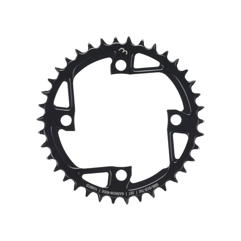 BBB Kettenblatt E-BikeGear Narrow/Wide 38Z Stahl, Lochkr.104mm, 9-12 Speed, 4-Arm