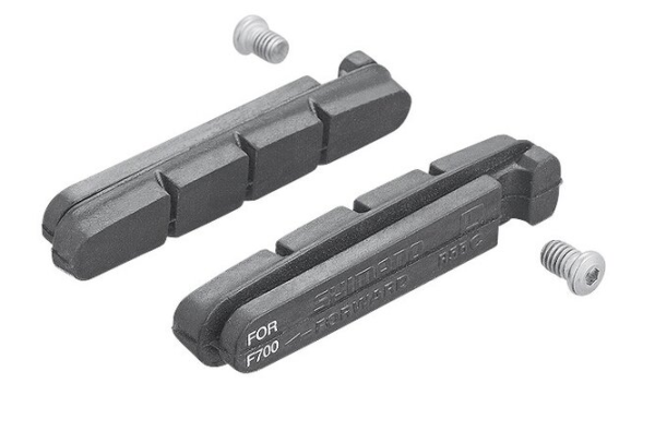 Shimano Bremsgummi R55C +1 mm für Alufelgen mit Befestigungsschrauben Paar