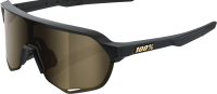 100percent 100% S2 Glases Matte black-Soft gold mirror