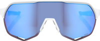 100percent 100% S2 Glases Matte white-HiPER blue ML