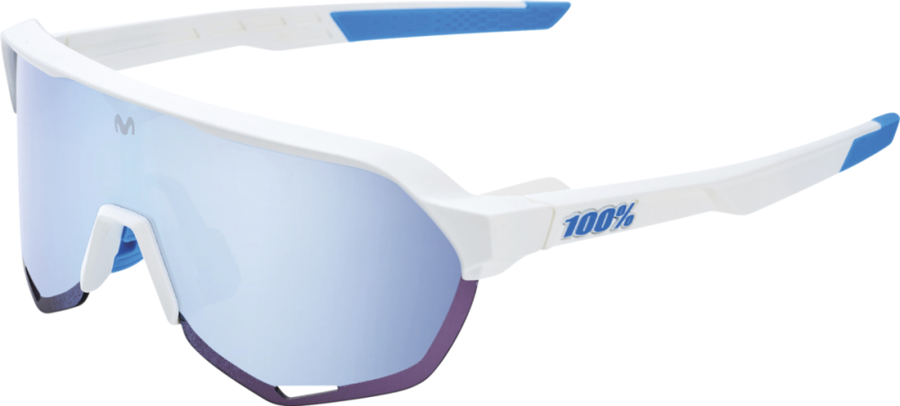 100percent 100% S2 Glases Movistar Team white-HiPER blue ML