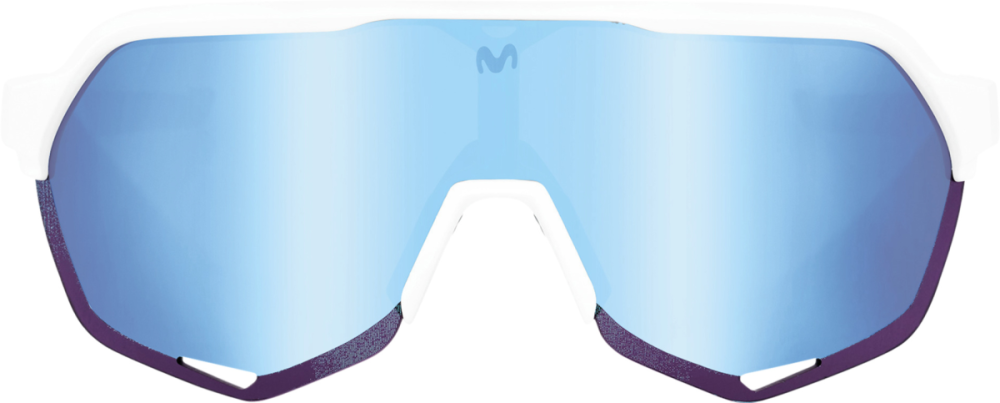 100percent 100% S2 Glases Movistar Team white-HiPER blue ML