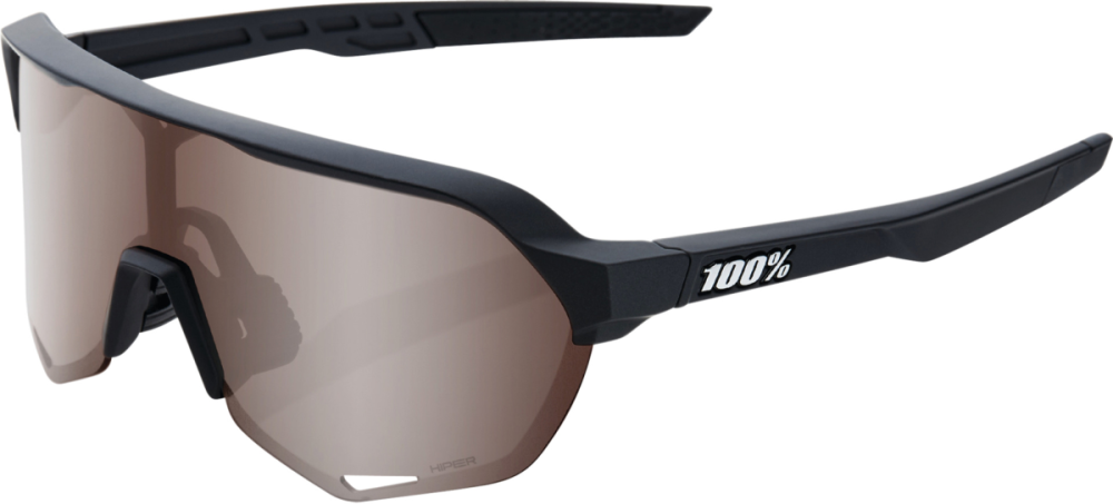 100percent 100% S2 Glases Soft Tact black-HiPER Crimson Silv
