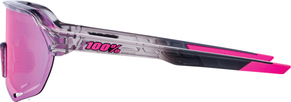 100percent 100% S2 Polished Translucent Grey - Purple Multiulayer Mirro