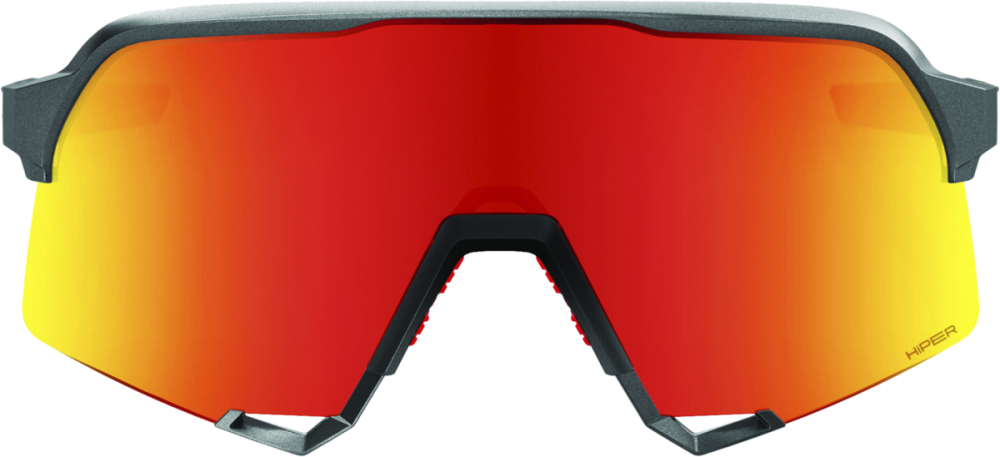 100% S3 Brille Matte Gunmetal - HiPERBlue Multilayer Mirror