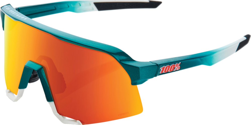 100percent 100% S3 Glases Gloss metallic Bora/Matte white-HiP