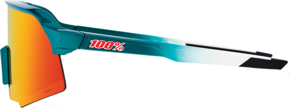 100percent 100% S3 Glases Gloss metallic Bora/Matte white-HiP