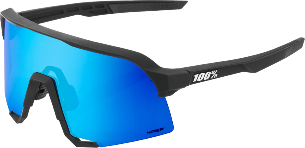 100percent 100% S3 Glases Matte black-HiPER blue ML