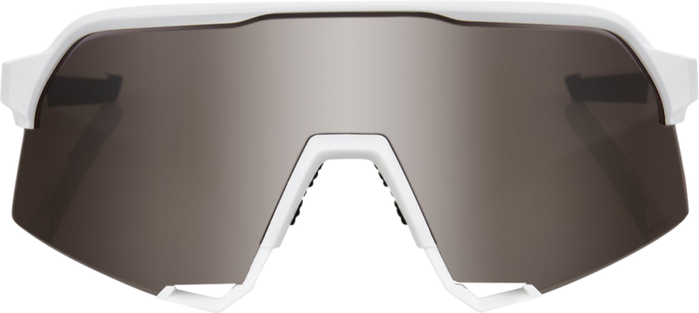 100percent 100% S3 Glases Matte white-HiPER silver mirror