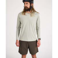 Albion Cycling MENS ZOA SUN SHIELD LONG SLEEVE T-SHIRT - Colour: CHALK, Size: L
