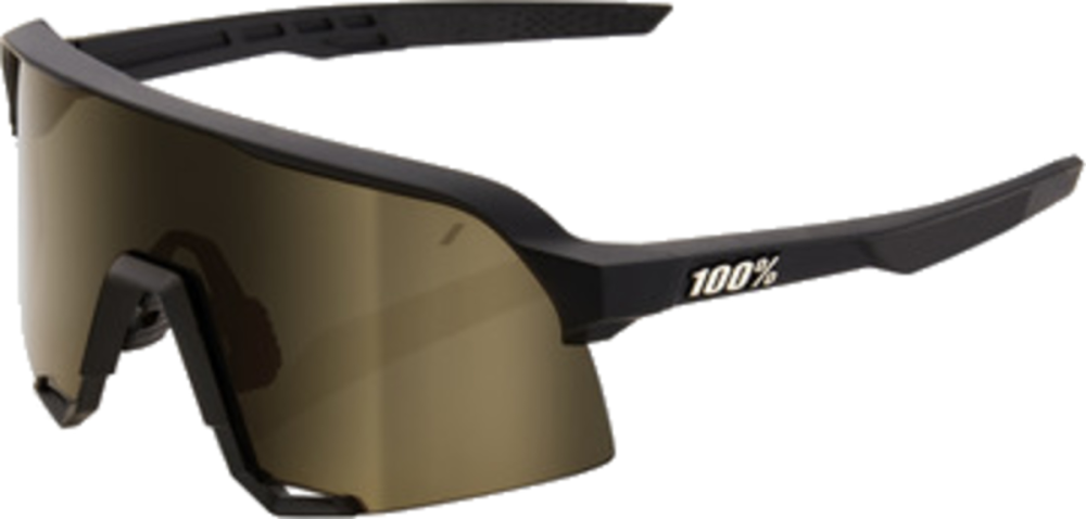 100percent 100% S3 Glases Soft Tact black-Soft gold mirror