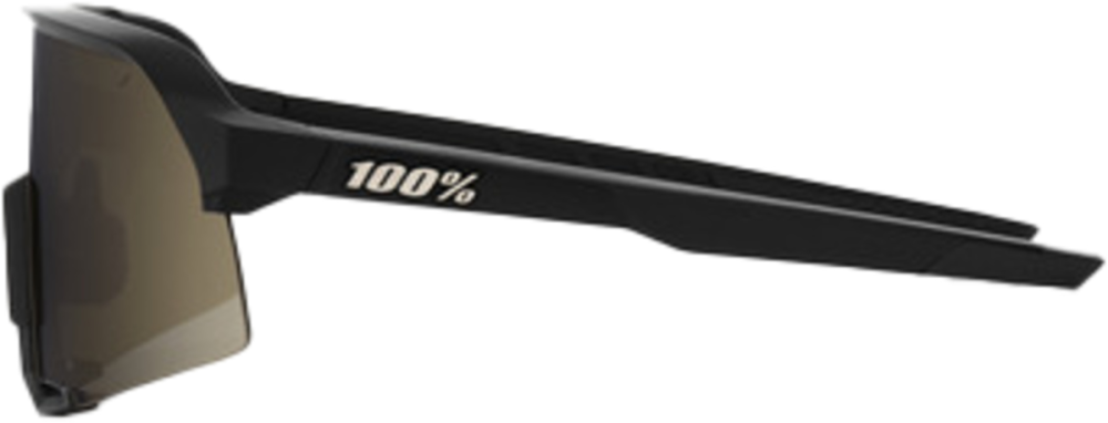 100percent 100% S3 Glases Soft Tact black-Soft gold mirror