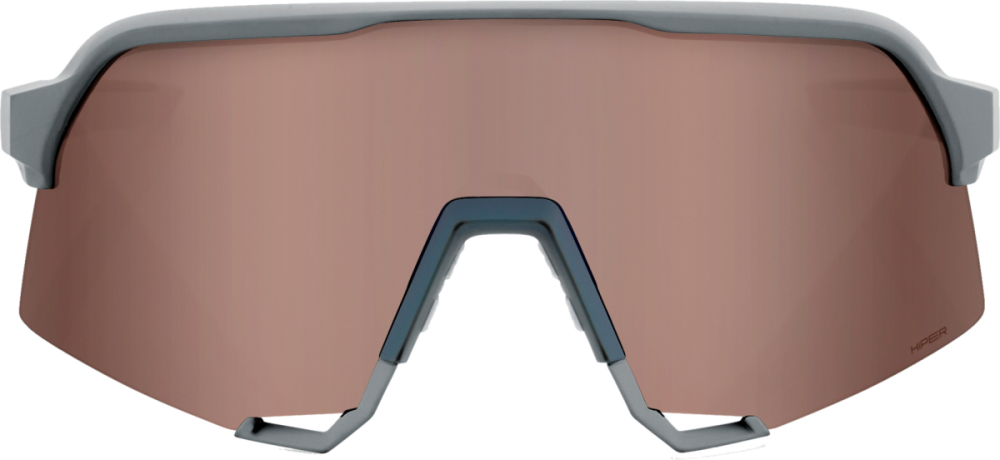 100percent 100% S3 Glases Soft Tact Stone grey-HiPER Crimson