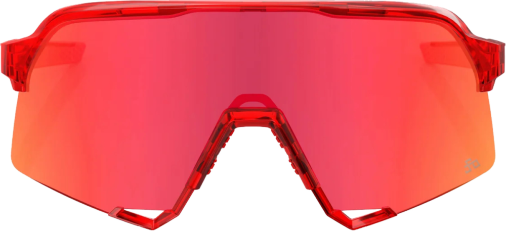 100percent 100% S3 Gloss Translucent Red / Hiper Red Mirror lens