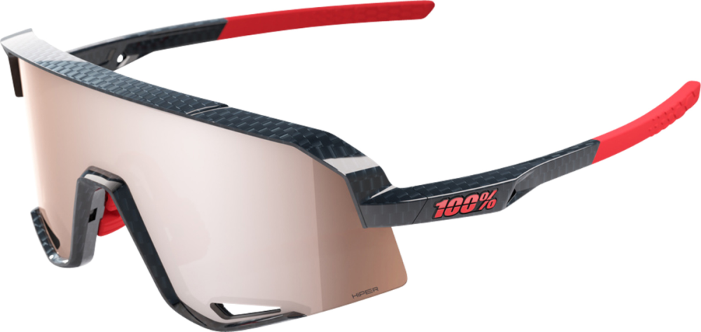100percent 100% Slendale - Gloss Crabon Fiber - HiPPER Crimson-Silver L