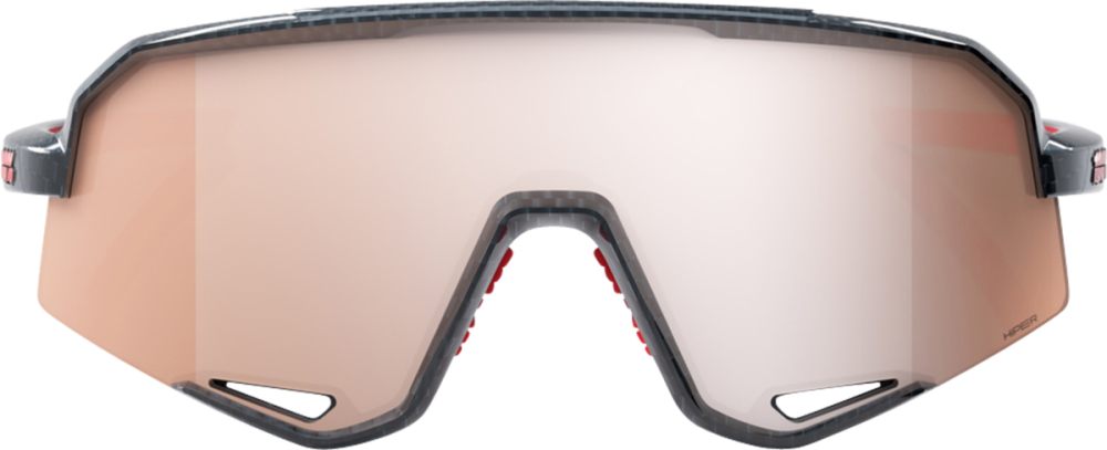 100percent 100% Slendale - Gloss Crabon Fiber - HiPPER Crimson-Silver L