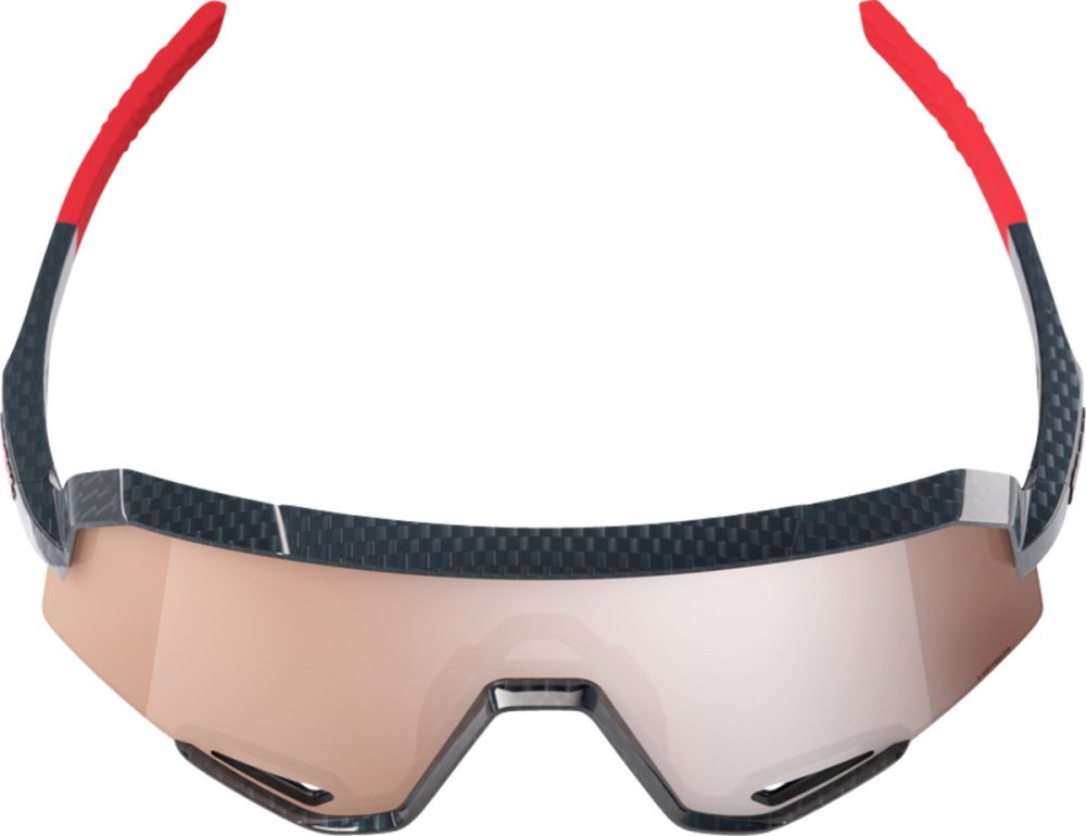 100percent 100% Slendale - Gloss Crabon Fiber - HiPPER Crimson-Silver L