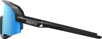100percent 100% Slendale - Matte Black - HiPER Blue Multilayer Mirror L