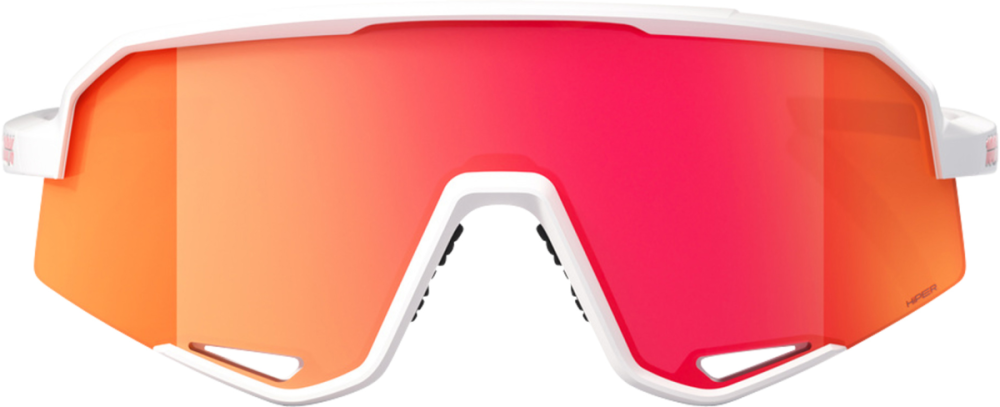 100percent 100% Slendale - Soft tact White - HiPER Red Multilayer Mirro