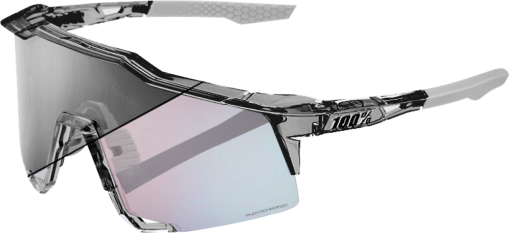 100percent 100% Speedcraft - Polished Translucent Grey - Rose Gold Phot