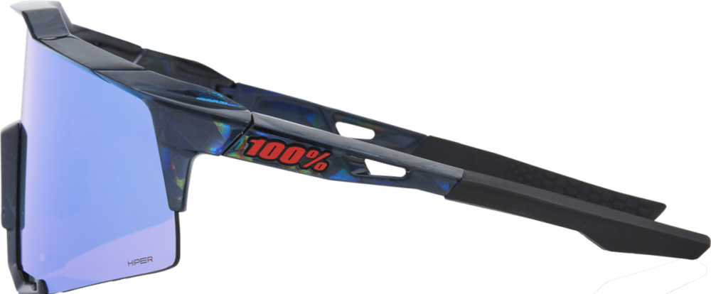 100percent 100% Speedcraft Glases black Holographic - Hiper blue multil