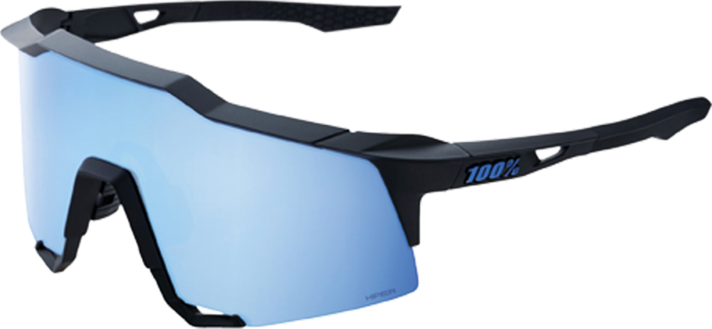 100percent 100% Speedcraft Tall Glases Matte black-HiPER blue