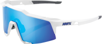 100percent 100% Speedcraft Tall Glases Matte white-HiPER blue