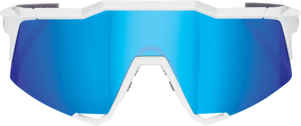 100percent 100% Speedcraft Tall Glases Matte white-HiPER blue