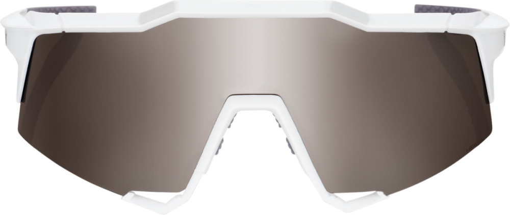 100percent 100% Speedcraft Tall Glases Matte white-HiPER Silv
