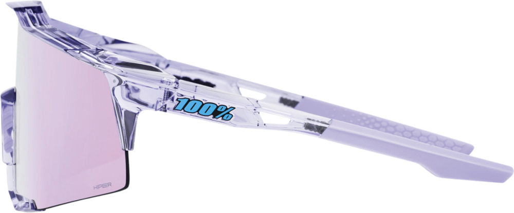 100percent 100% Speedcraft Tall Glases Polished Transl Lav-Hi