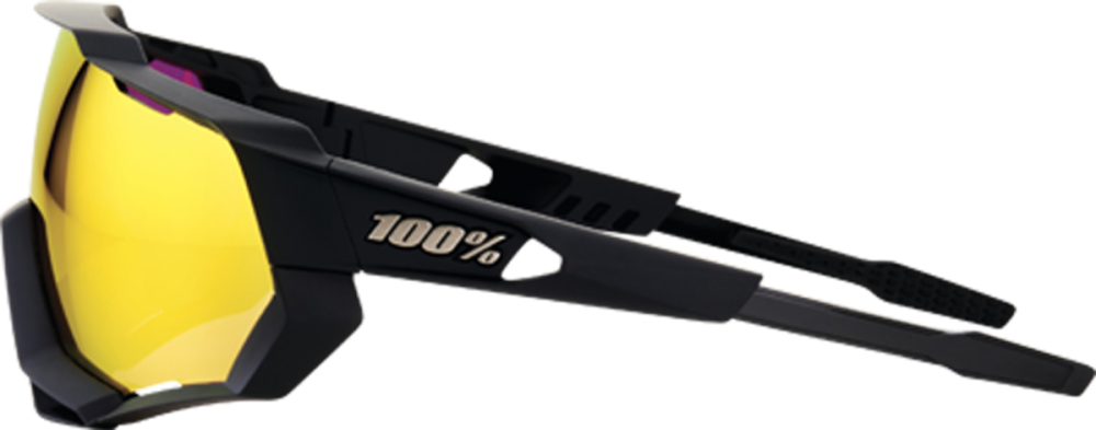 100% 100% Speedtrap Glases Soft Tact black-HiPER red