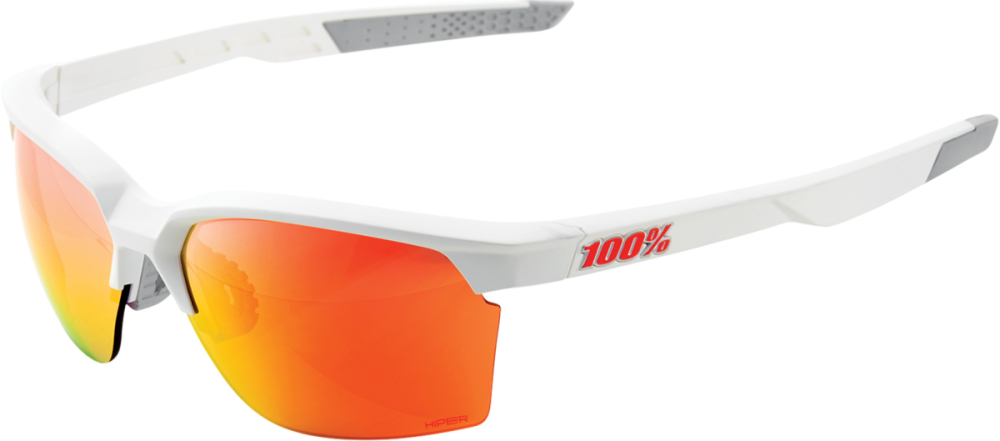 100% 100% Sportcoupe Glases matte white-HiPER red ML