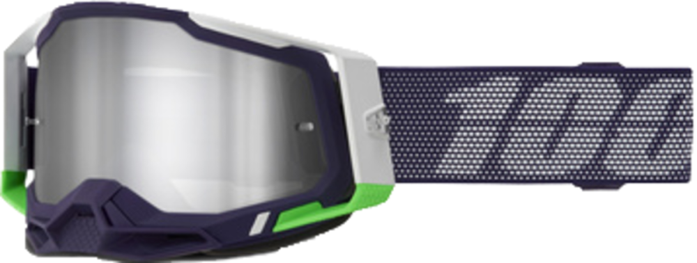 100% 100% Racecraft 2 Goggle Krakov - Mirror Silver Lens