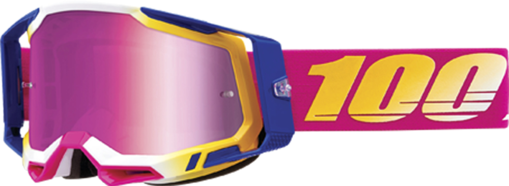 100% 100% Racecraft 2 Goggle Mission - Mirror Pink
