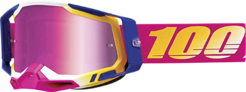 100% 100% Racecraft 2 Goggle Mission - Mirror Pink