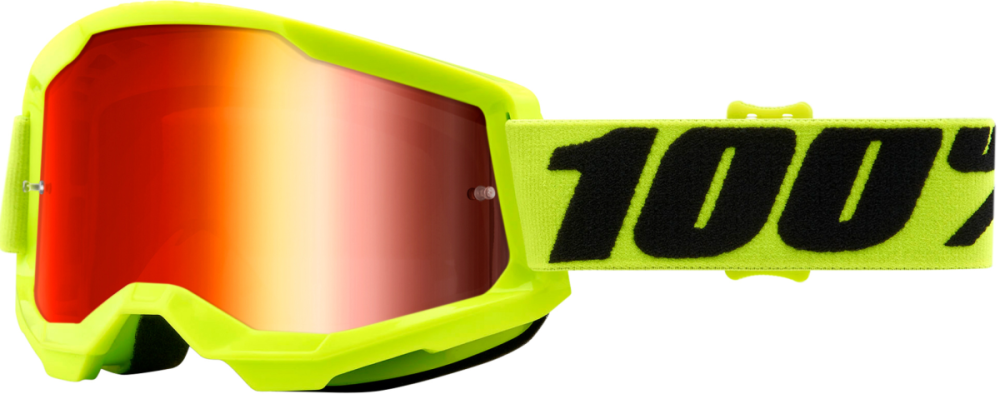 100percent 100% Strata 2 Goggle Fluo/Yellow - Mirror Red