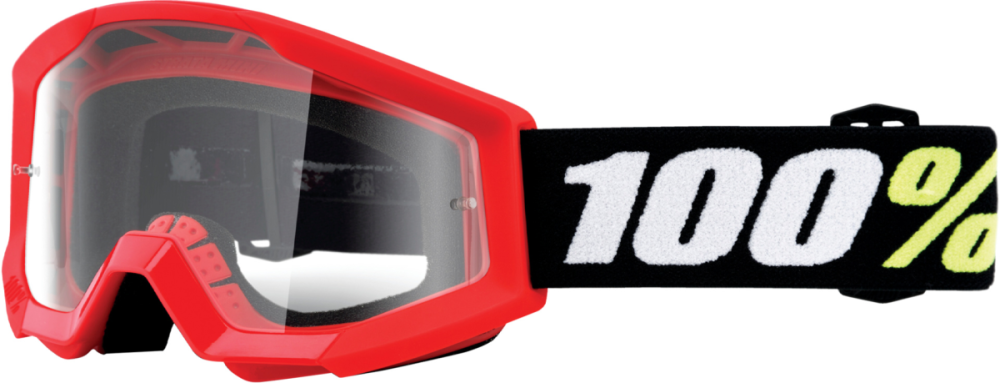 100percent 100% Strata Mini Goggle red - clear Lens