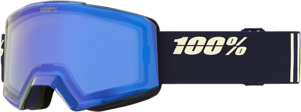 100percent 100% Norg Hiper Goggle Steel - Mirror Silver Lens