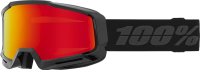 100% 100% Okan Hiper Goggle black/red - mirror red