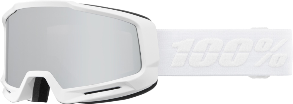 100% 100% Okan Hiper Goggle white - mirror silver