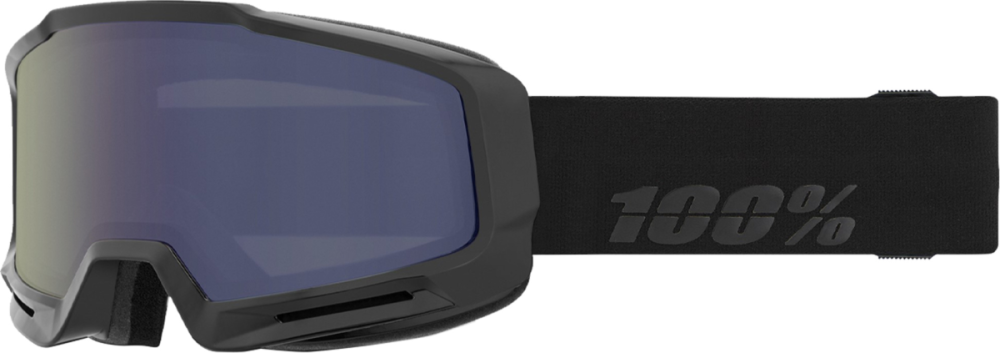 100% 100% Okan Goggle matte black - white mirror