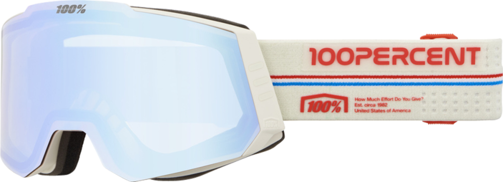 100percent 100% Snowcraft Hiper Goggle Launch - Mirror Red Lens