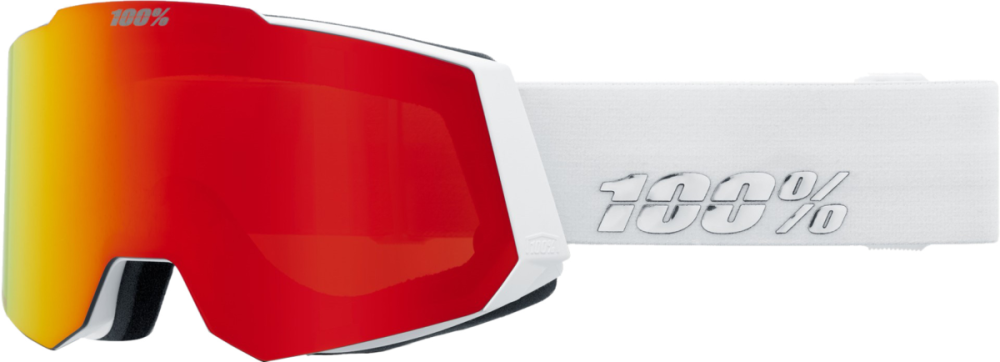 100percent 100% Snowcraft Hiper Goggle white - mirror beige