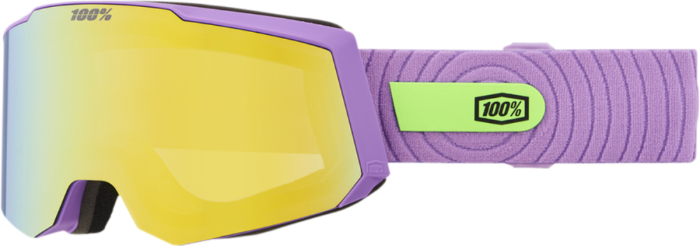 100percent 100% Snowcraft S Hiper Goggle Smoothie - Mirror Yellow Gold