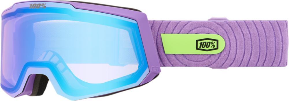 100percent 100% Snowcraft S Hiper Goggle Smoothie - Mirror Yellow Gold