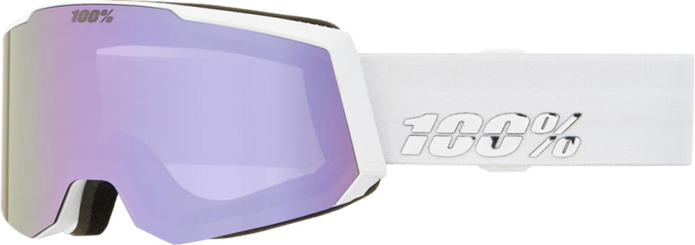 100percent 100% Snowcraft S Hiper Goggle White/Lavender - Mirror Lavend